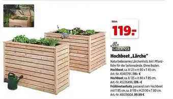 Hagebau Mr. gardener hochbeet „lärche“ Angebot