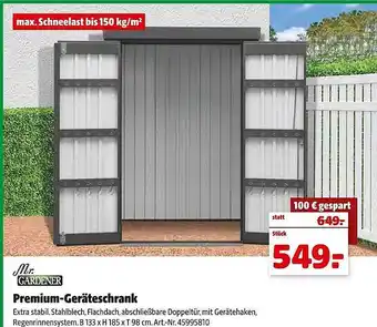 Hagebau Mr. gardener premium-geräteschrank Angebot