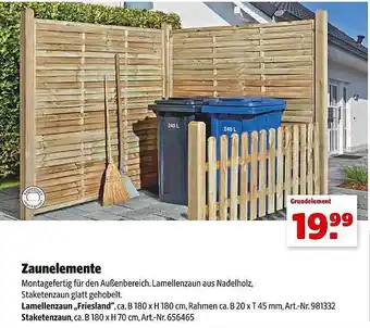 Hagebau Zaunelement Angebot