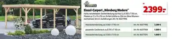 Hagebau Mr. gardener einzel-carport „nürnberg modern“ Angebot