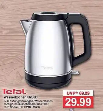 Famila Nord West Tefal wasserkocher ki280d Angebot