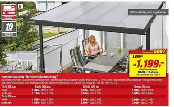 toom Baumarkt Komplettbausatz-terrassenüberdachung Angebot