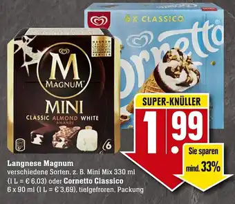 Edeka Neukauf Langnese Magnum oder Cornetto Classico Angebot