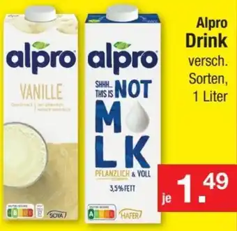 Zimmermann Alpro Drink 1 Liter Angebot