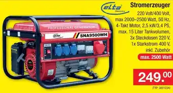 Zimmermann Elta Stromerzeuger max. 2500 Watt Angebot