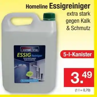 Zimmermann Homeline Essigreiniger 5 L Kanister Angebot