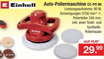 Zimmermann Einhell Auto Poliermaschine CC-PO 90 Angebot