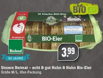 Edeka Neukauf Unsere Heimat echt & gut Huhn & Hahn Bio Eier Angebot