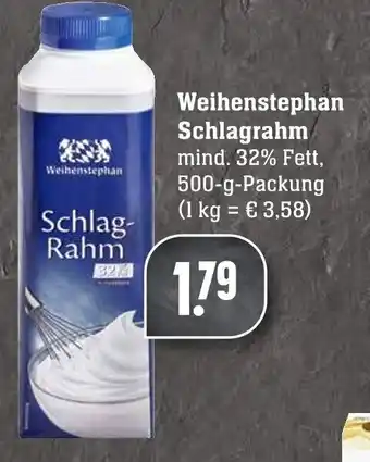 Edeka Neukauf Weihenstephan Schlagrahm 500g Angebot