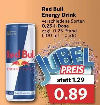 Combi Red Bull Energy Drink 0,25L Dose Angebot