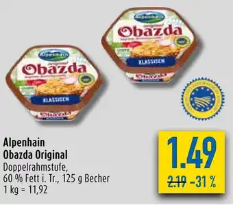 diska Alpenhain Obazda Original 125 g Angebot