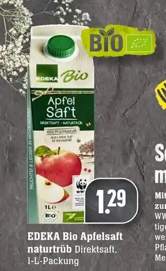 Edeka Neukauf Edeka Bio Apfelsaft naturtrüb 1L Angebot