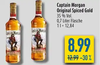 diska Captain Morgan Spiced Gold 700 ml Angebot