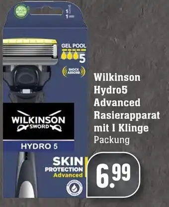 Edeka Neukauf Wilkinson Hydro 5 Advanced Rasierapparat mit 1 Klinge Angebot