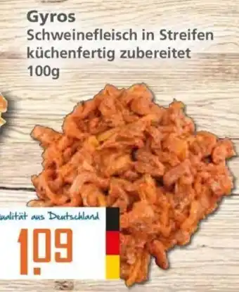 Klaas und Kock Gyros Schweinefleisch in Streifen Küchenfertig zubereitet 100 g Angebot