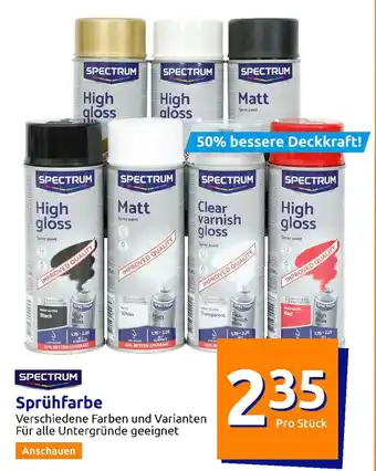 Action Spectrum Spruhfarbe Angebot