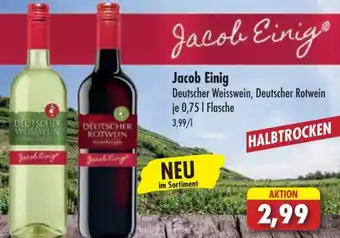 Lösch Depot Jacob Einig Deutscher Weisswein, Deutscher Rotwein 0,75 L Flasche Angebot