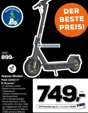 Euronics Segway Ninebot MAX G30D II E-Scooter Angebot
