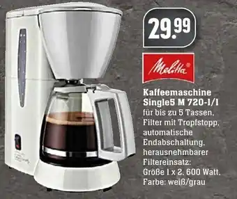 Edeka Neukauf Melitta Kaffeemaschine Single5 M 720-1/1 Angebot