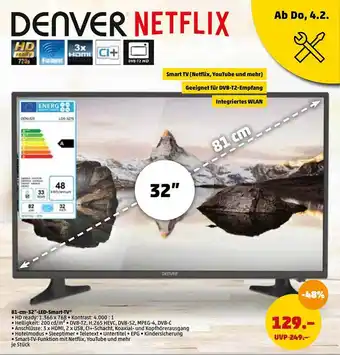 PENNY 81-cm-32-LED-Smart-TV Angebot