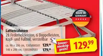 ROLLER Lattenrahmen Angebot