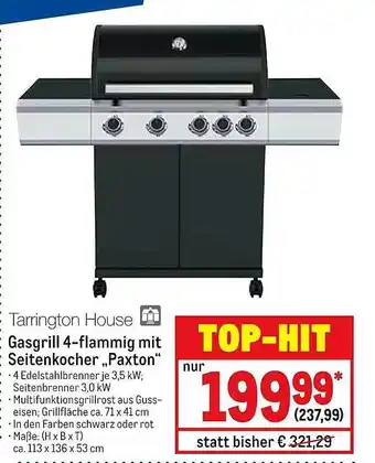 METRO Gasgrill 4-Flammig mit Seitenkocher,, Paxton'' Angebot