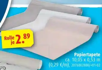 ROLLER Papiertapete Angebot