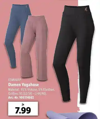 Lidl Damen Yogahose Angebot