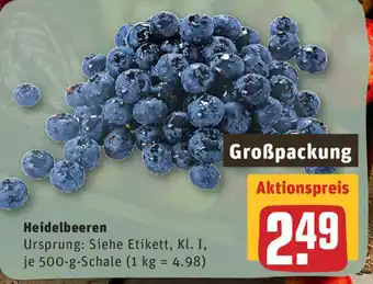 REWE Heidelbeeren 500g Angebot