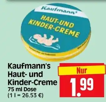 Edeka Herkules Kaufmann's Haut- u. Kinder-Creme 75ml Angebot