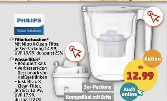 PENNY Philips Filterkartuschen Oder Wasserfilter Angebot