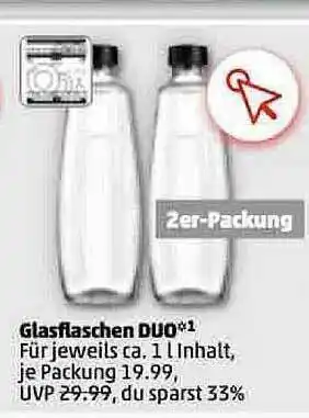 PENNY Glasflaschen Duo Angebot