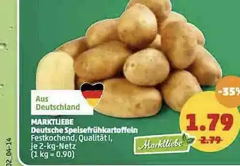 PENNY Marktliebe Deutsche Speisefrühkartoffeln Angebot