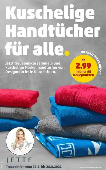 PENNY Jette Kuschelige Handtücher Für Alle Angebot