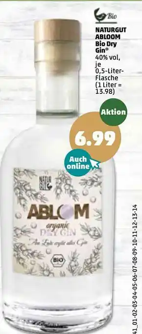 PENNY Naturgut Abloom Bio Dry Gin Angebot