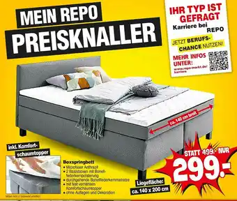 Repo Markt Boxspringbett Angebot