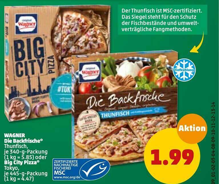 Wagner Die Backfrische Oder Big City Pizza Angebot bei PENNY
