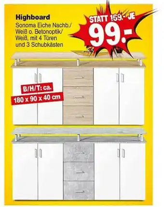 Repo Markt Highboard Angebot