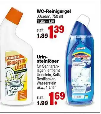 Repo Markt Wc-reinigergel Oder Urinsteinlöser Angebot