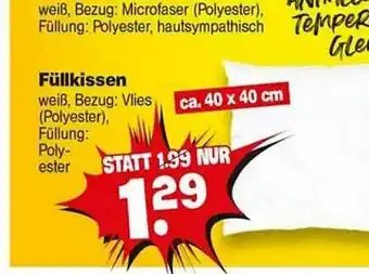 Repo Markt Füllkissen Angebot