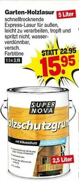 Repo Markt Super Nova Garten-holzlasur Angebot