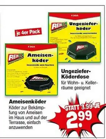 Repo Markt Ameisenköder Oder Ungeziefer-köderdose Reinex Angebot