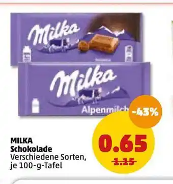 PENNY Milka Schokolade 100g Angebot