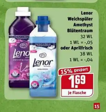 REWE Kaufpark Lenor Weichspüler Amethyst Blütentraum Oder Aprilfrisch Angebot