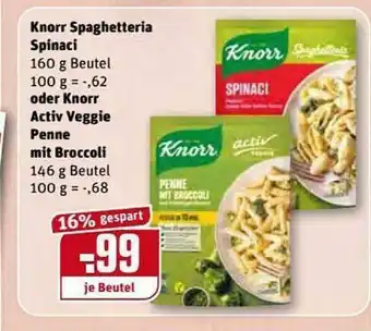 REWE Kaufpark Knorr Spaghetteria Spinaci Oder Knorr Activ Veggie Penne Mit Broccoli Angebot