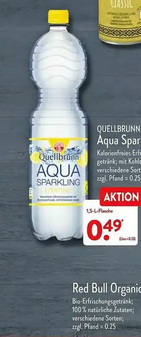 Aldi Nord Quellbrünn Aqua Sparkling Angebot