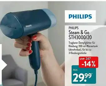 Aldi Nord Philips Steam & Go Sth3000.20 Angebot