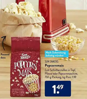 Aldi Süd Sun Snacks Popcornmais Angebot