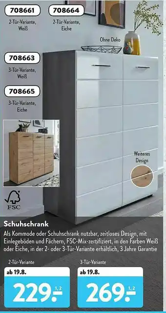 Aldi Süd Schuhschrank Angebot