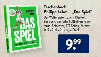 Aldi Süd Taschenbuch Philipp Lahm - „das Spiel” Angebot